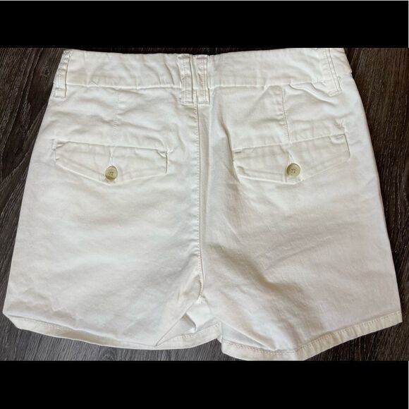 American Eagle Outfitters Size 0 AEO white Hi rise Shortie Stretch Shorts - Picture 2 of 11